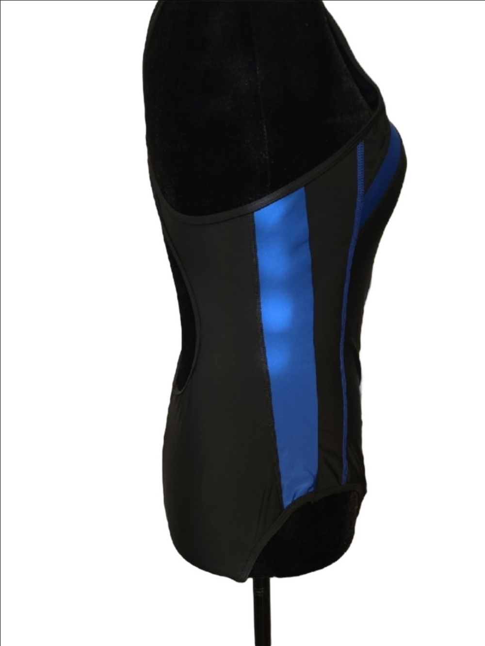 NWT Baleaf Black and Blue One-Piece Athletic Swim Suit - Picture 2 of 5